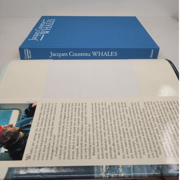 Jacques Cousteau Whales 1986 Hardcover Marine‎ Ocean Life Book Wildlife Photos - Picture 5 of 11